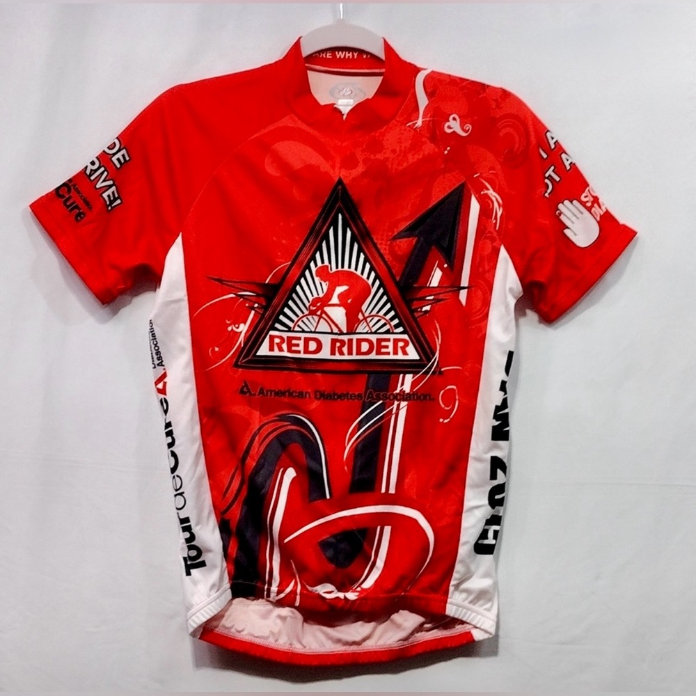 NWT Primal Cycling Jersey Mens M Boston Red Rider Diabetes